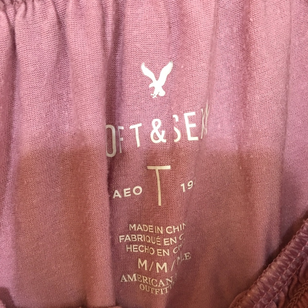 AE Mauve Ruffle Blouse - Picture 3 of 4